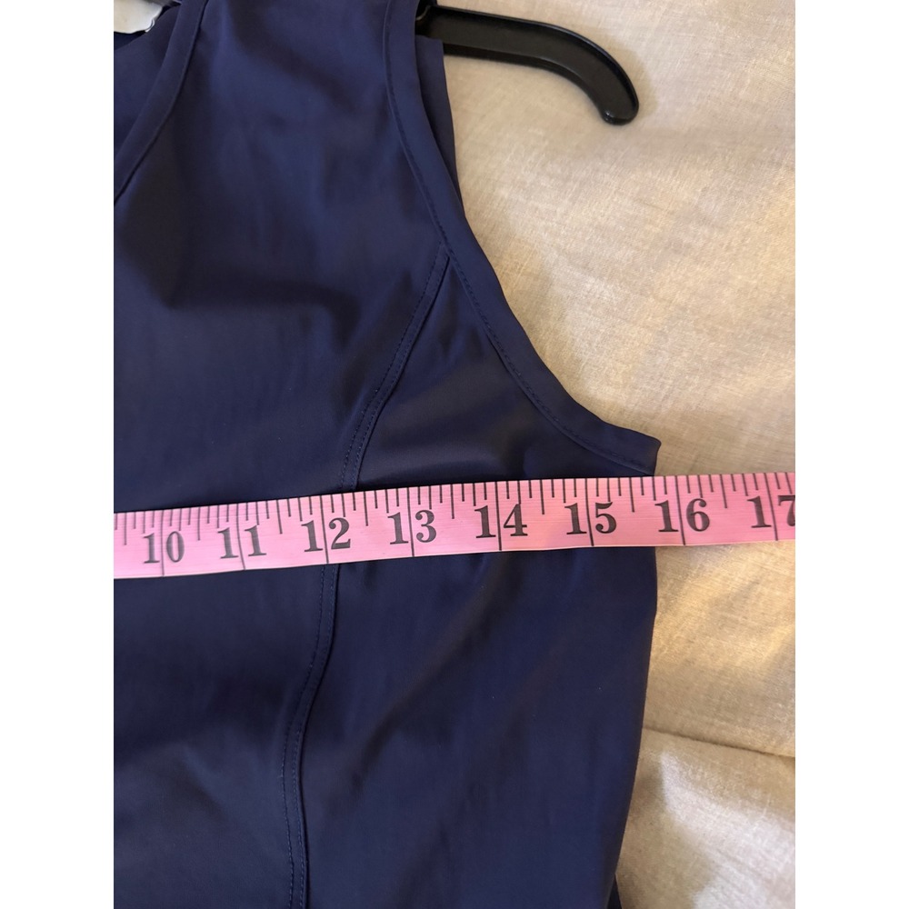 A MARSI Navy Blue Sleeveless Zipper Front Dress Made in Italy Size 40 - Picture 8 of 9
